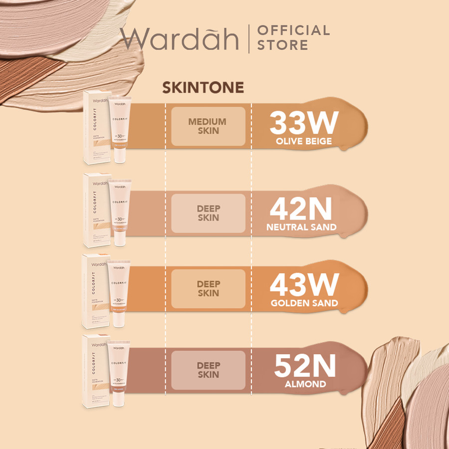 Wardah Colorfit Matte Foundation SPF 30 PA++ 25ml