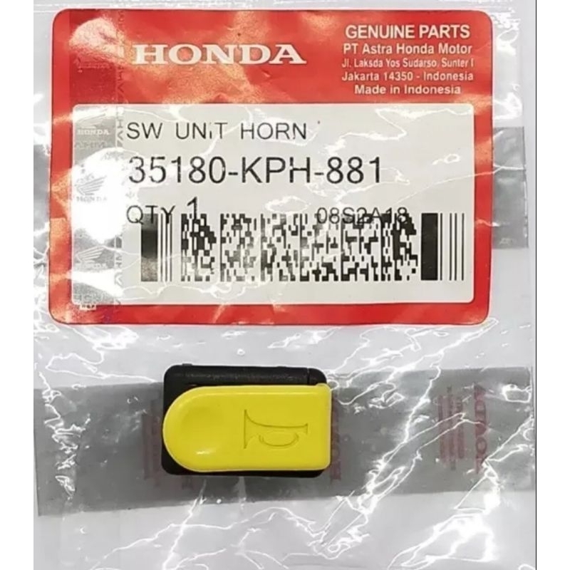 TOMBOL KELAKSON KLAKSON SUPRA X 125 BEAT KARBU VARIO 110 KARBU SUPRA FIT REVO LAMA  SMASH SHOGUN AHM KODE KPH