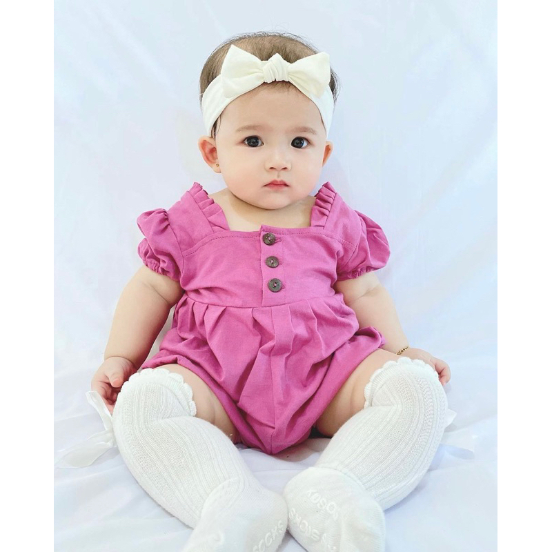 MINIQUIN Aster Bodysuit (Jumper Bayi Pendek 1 - 2 Tahun)