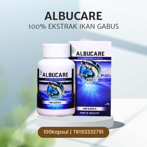 Albucare Original100% Asli/ Albucare Kapsul Ikan Gabus Albumin Obat Pengering Luka / Albumin Ekstrak Ikan Gabus