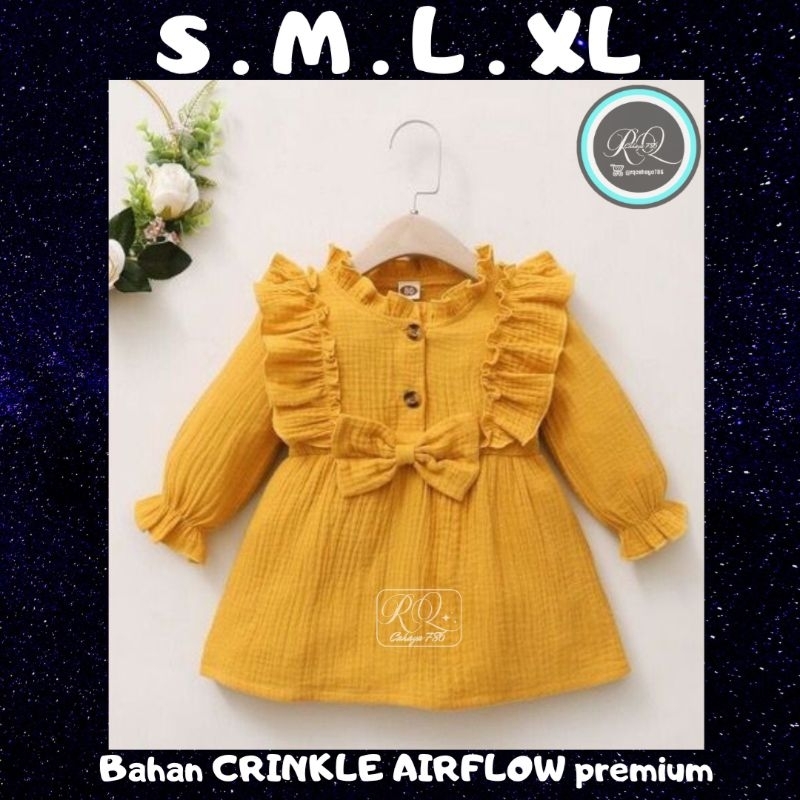 (Gratis Ongkir) Dress anak Perempuan 1 tahun sampai 6 tahun - Dress Terbaru - 100% Original - Blouse tunik - Daster Anak - Dress main Ruffle - Baju Atasan Anak - Baju Murah - Baju Atasan Anak perempuan - Baju cewe model Simple