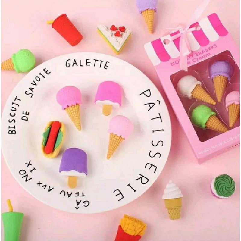 

Penghapus Bentuk Es Krim Set Penghapus Lucu