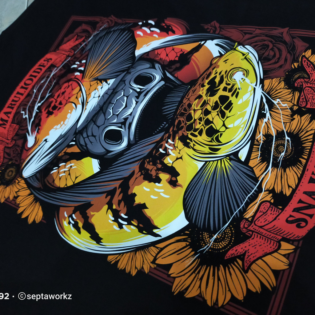 MARULIOIDES/KAOS IKAN CHANNA MARULIOIDES/SNAKEHEAD MARULIOIDES TSHIRT NEW DESIGN/KOAS IKAN CHANNA MA
