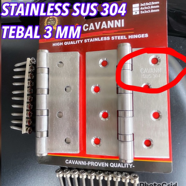 Harga promo engsel 4 inc stanlis steel sus 304/ Engsel Pintu 4" Tebal Stainless 304/ Engsel 4 Inc Te
