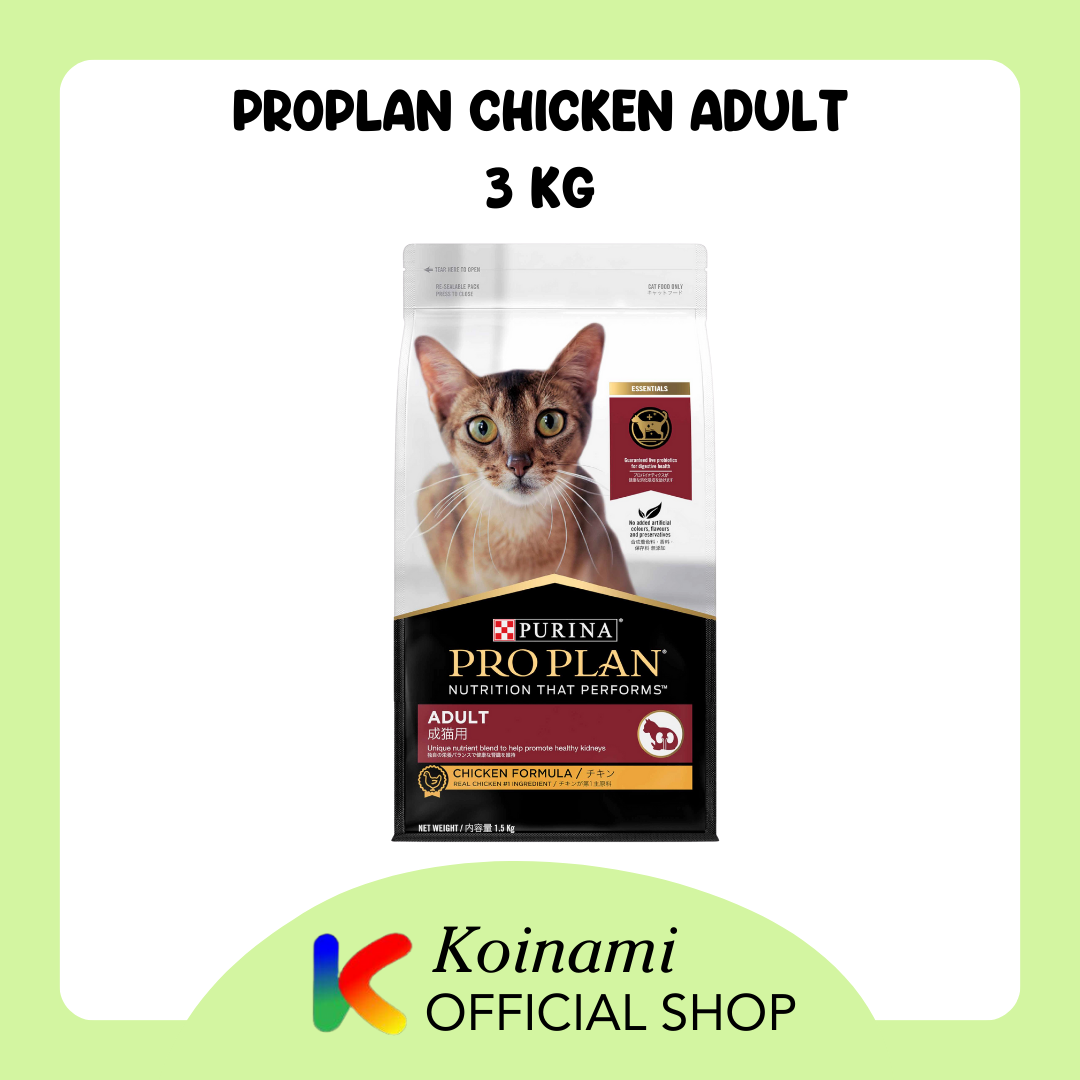 PROPLAN CHICKEN 3 kg adult / makanan kucing