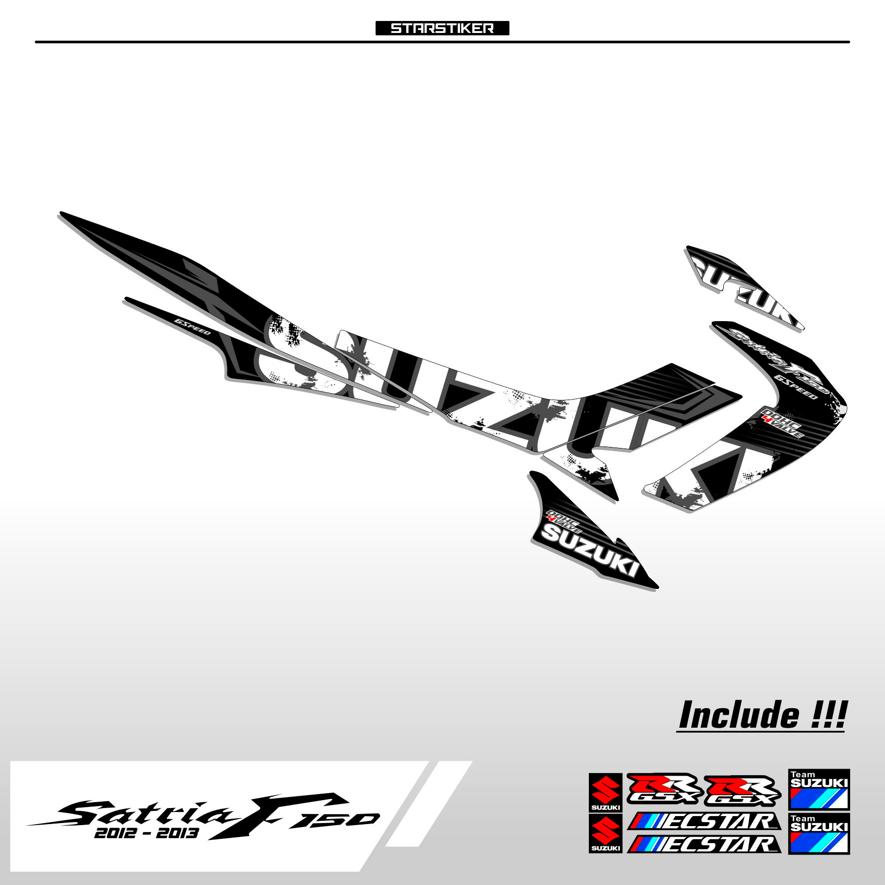 F6 / STRIPING SATRIA FU BARONG / R 150 / RAIDER 150 / 2012 / 2013 / SATRIA F 150 / SATRIA F150 / STO