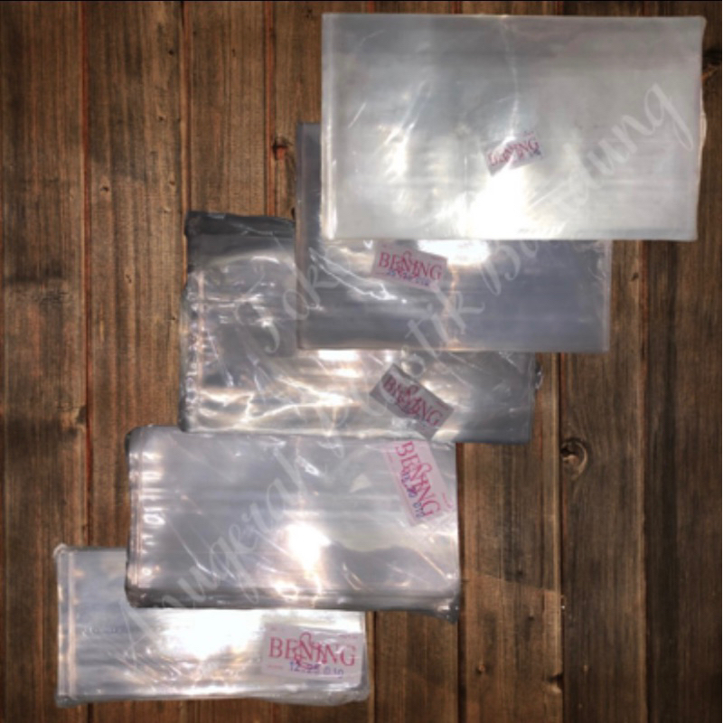 Plastik PP Tebal 010/Plastik untuk snack Tebal 010/Merek Bening/tjemara