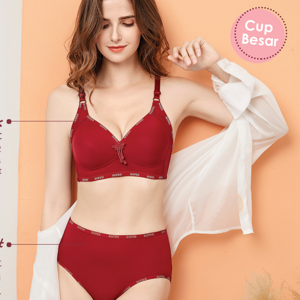 BH SOREX 17234 SET 15232 KAWAT BRA WANITA (CUP B-C) 36 38 40 42 CELANA DALAM SUPER SOFT M L XL XXL