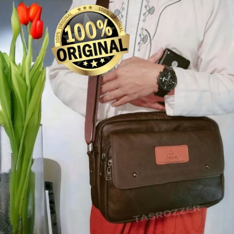 Tas kitab kulit asli garut 100% original model berbaring