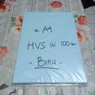 

Kertas HVS A4 Warna BIRU Eceran Isi 100 Lembar / Paper Fotocopy
