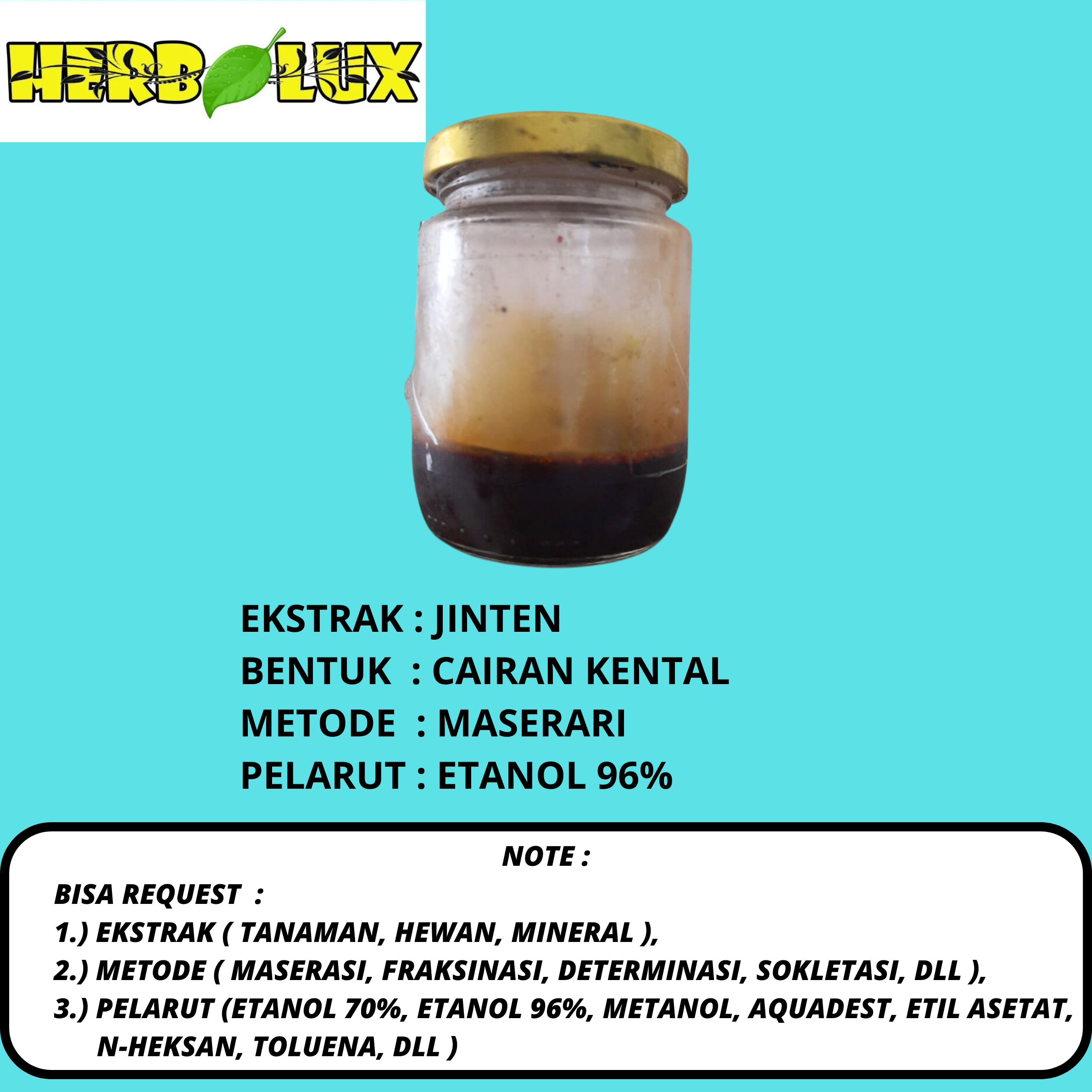 EKSTRAK JINTEN 50 GRAM DAN 100 GRAM BEST QUALITY HERBALUX