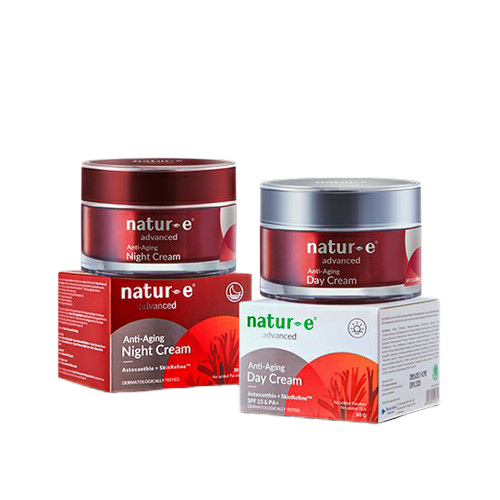 Natur E Advanced Anti Aging Day and Night Cream 30gr ( Krim Wajah Anti Penuaan )