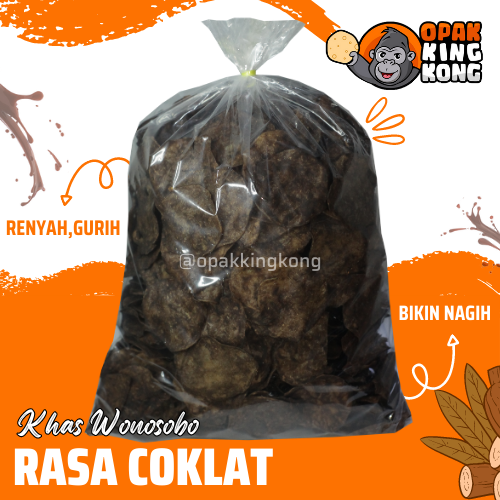 

Opak singkong - Opak rasa Coklat - Cemilan - Opak singkong Mentah 1kg cemilan khas Wonosobo