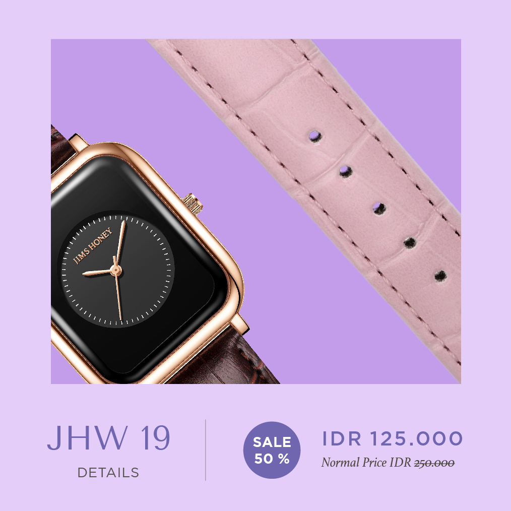 JIMS HONEY JAM TANGAN UNISEX JHW 19 (FREE EXCLUSIVE BOX)