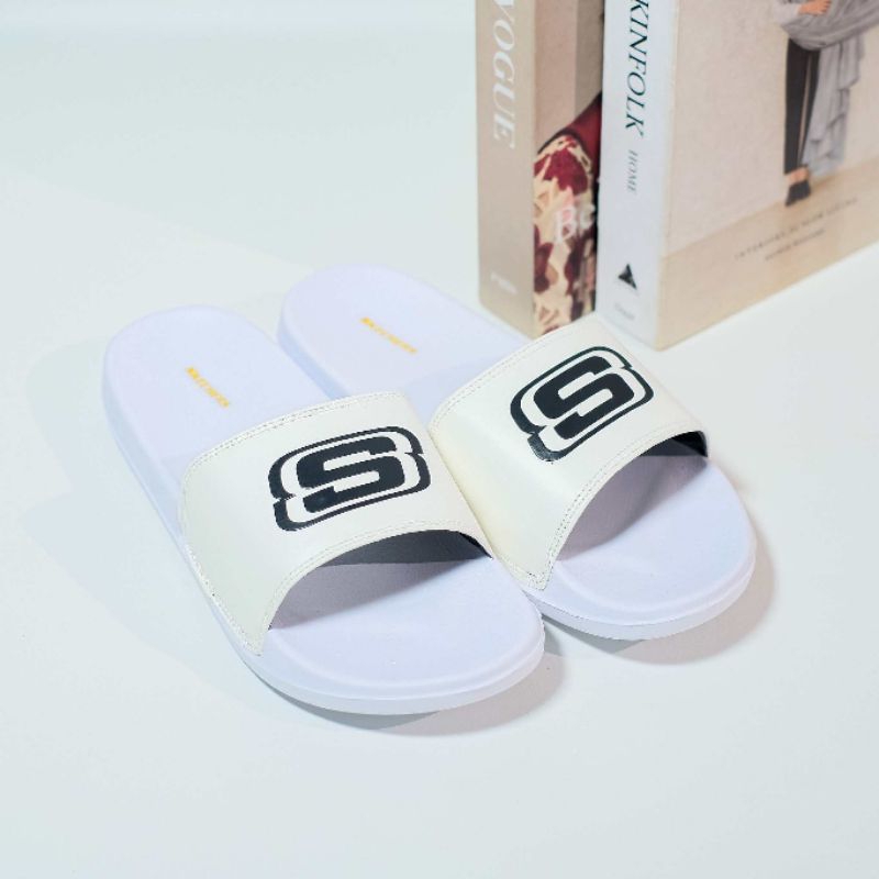 Sandal Slop Pria Wanita Slide Skechers Ringan