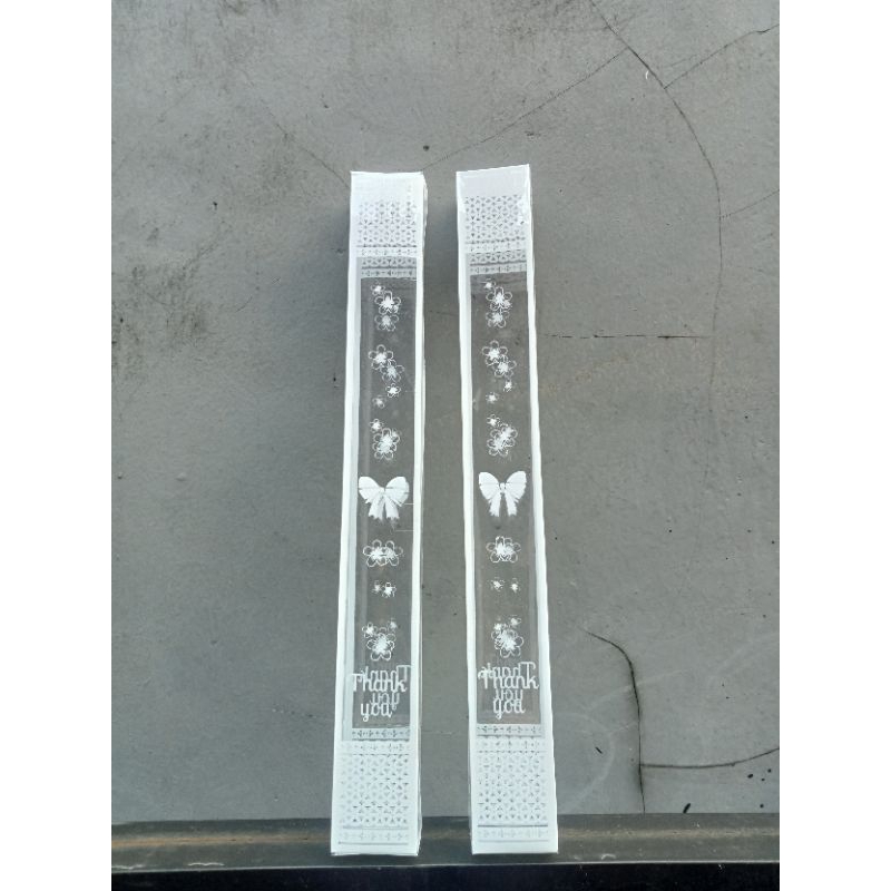 Kotak Mika Souvenir 3,5×2,5×30 cm – Box Mika Transparan untuk Kemoceng / Taplak