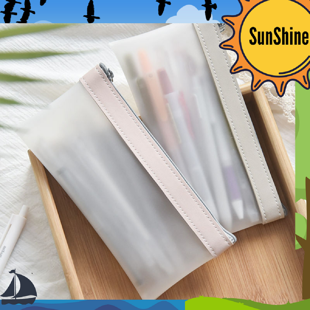 

✨Sunshine Fancy✨ Pencil Case / Kotak Pensil Edge Color Transparan SK0050