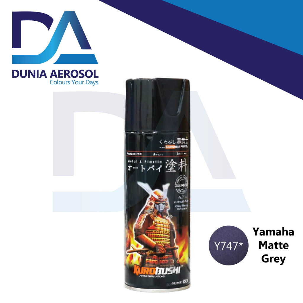 Samurai Paint Yamaha Matte Grey Y747 Cat Semprot Pilox