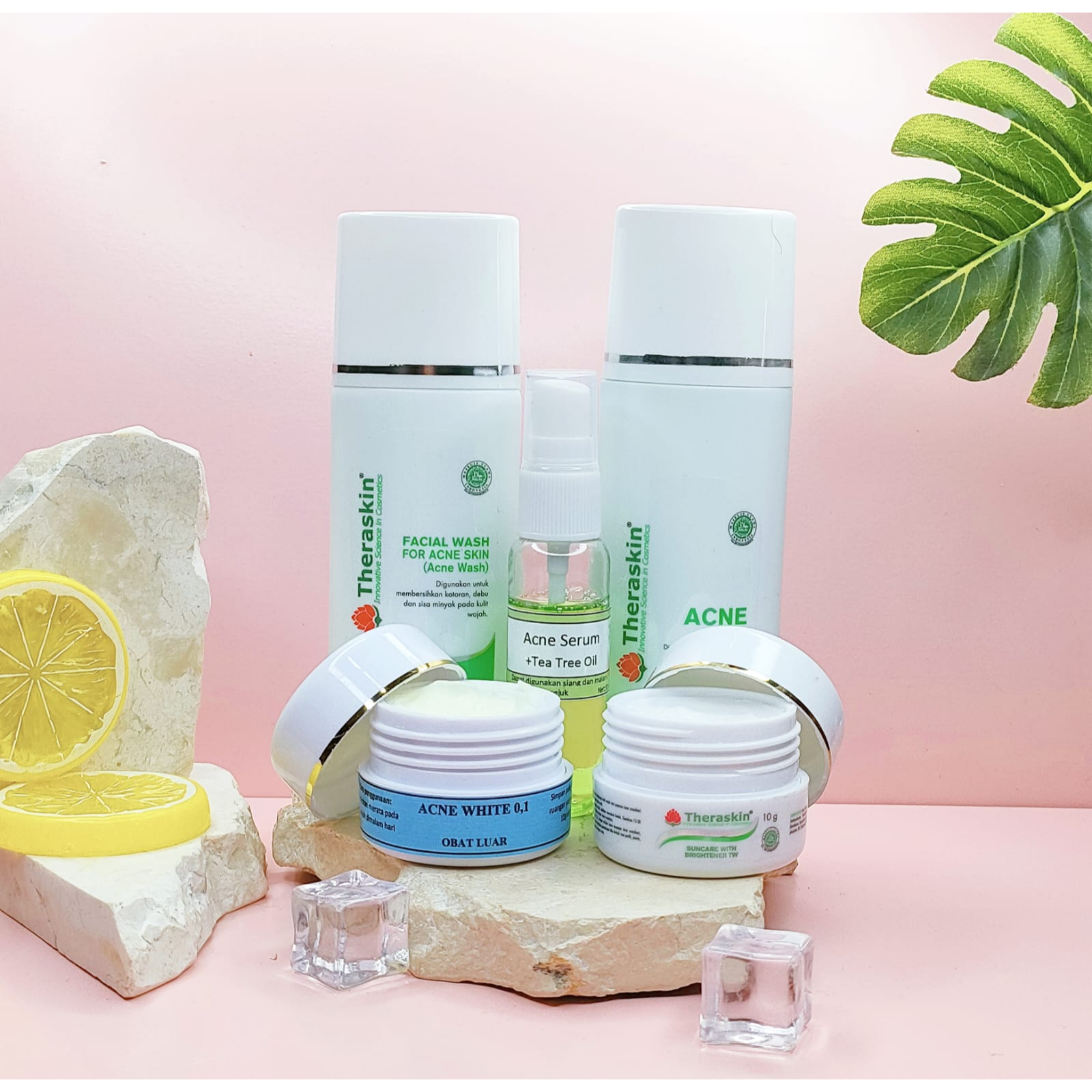 PAKET ACNE WHITE PLUS SERUM GREENTEA