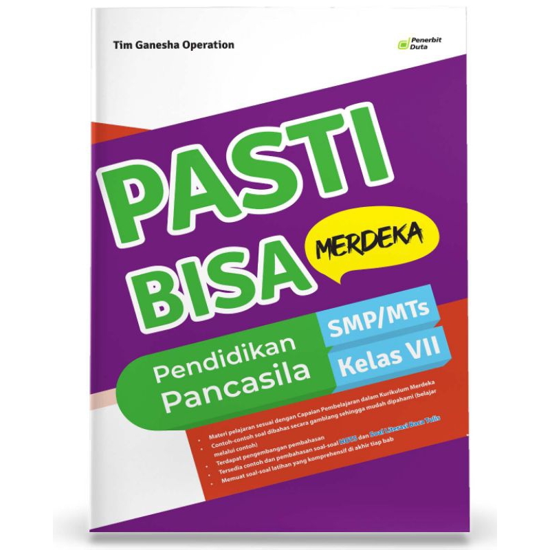

PASTI BISA MERDEKA Pendidikan Pancasila untuk SMP/MTs Kelas VII
