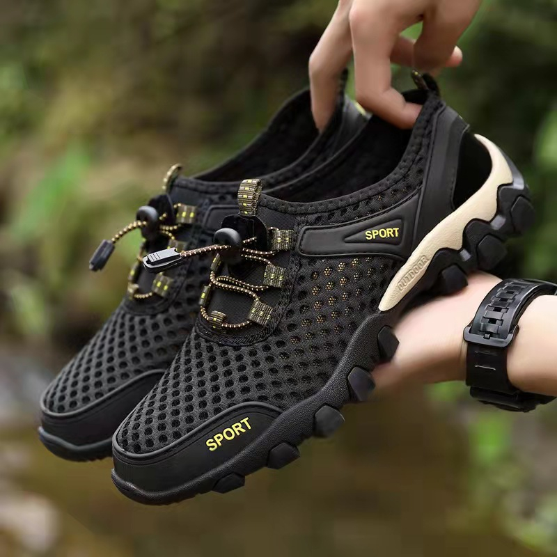 Leedoo Sepatu Hiking Pria Kasual Sepatu Sneakers Sepatu Gunung Outdoor Adventure Touring Shoes