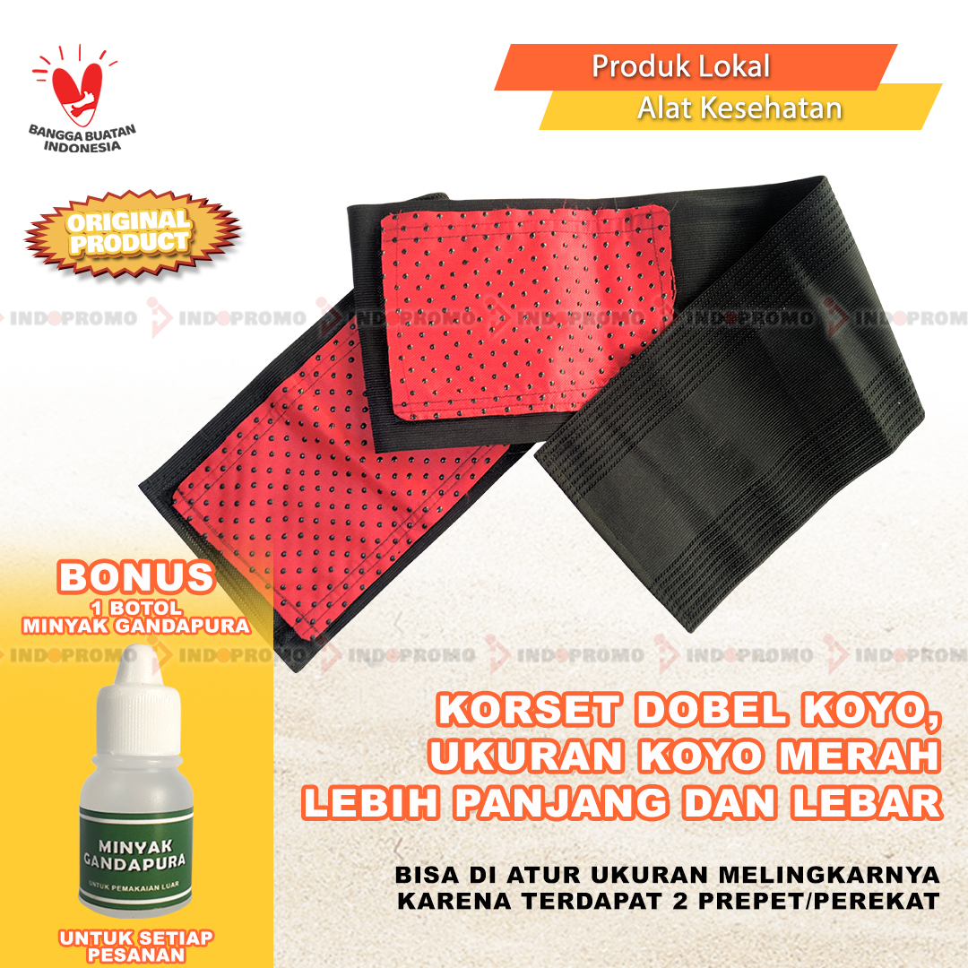 KORSET DOBEL KOYO/ GANG QI Korset Slimming Belt / KORSET PENGHANGAT /STAGEN KORSET TERAPI