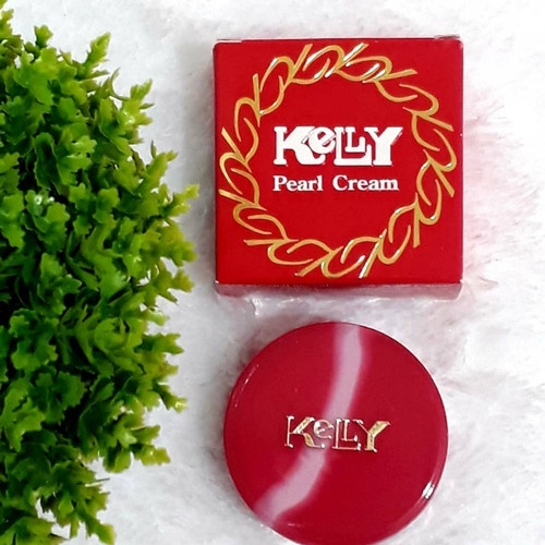 Kelly Original 100% Bpom Pearl Cream Bedak Kerang 15gr Pemutih Wajah Glowing Cepat Krim Ampuh Ori
