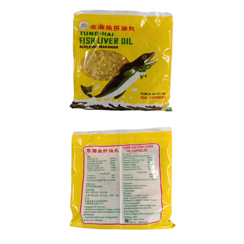 PER BUNGKUS Tung Hai minyak ikan tunghai fish liver oil vitamin kucing anjing ISI 500 BUNGKUS