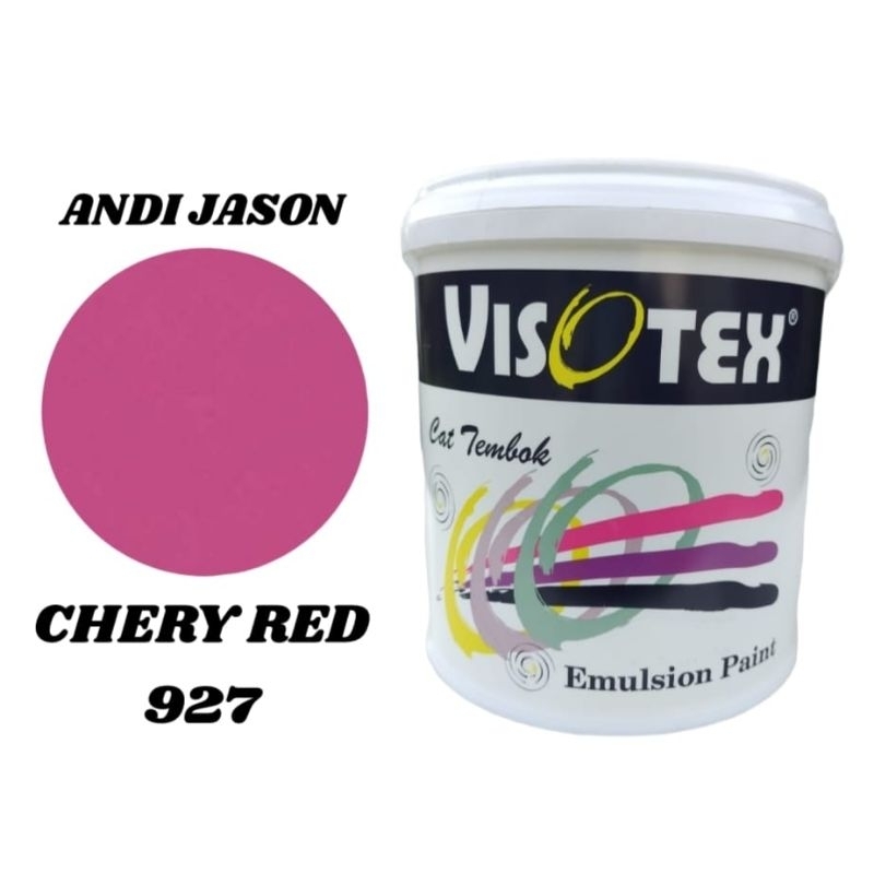 CAT TEMBOK VISOTEX KEMASAN 4.5KG NO 927 CHERY RED