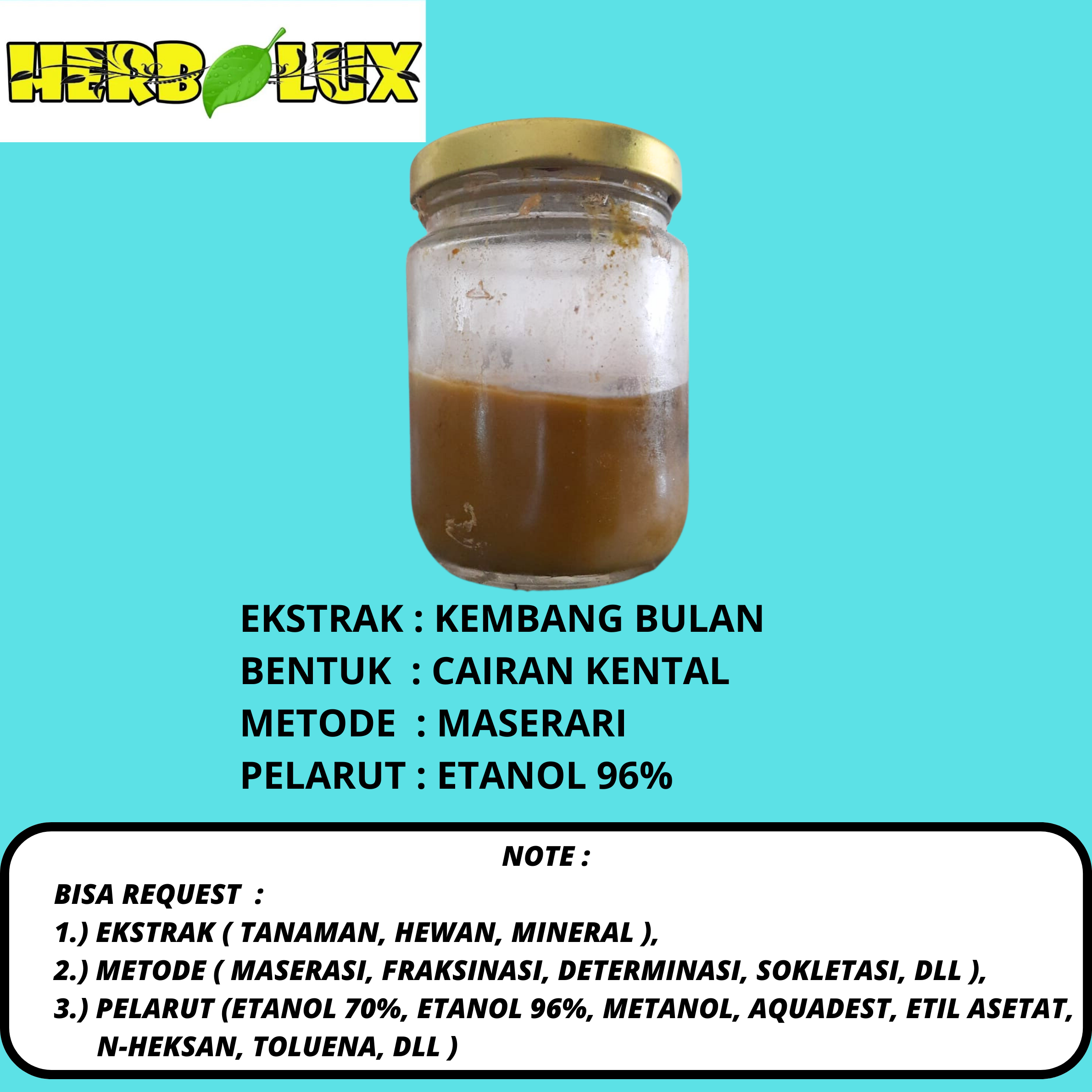 EKTRAK KEMBANG BULAN 5 GRAM DAN 10 GRAM BEST QUALITY HERBALUX