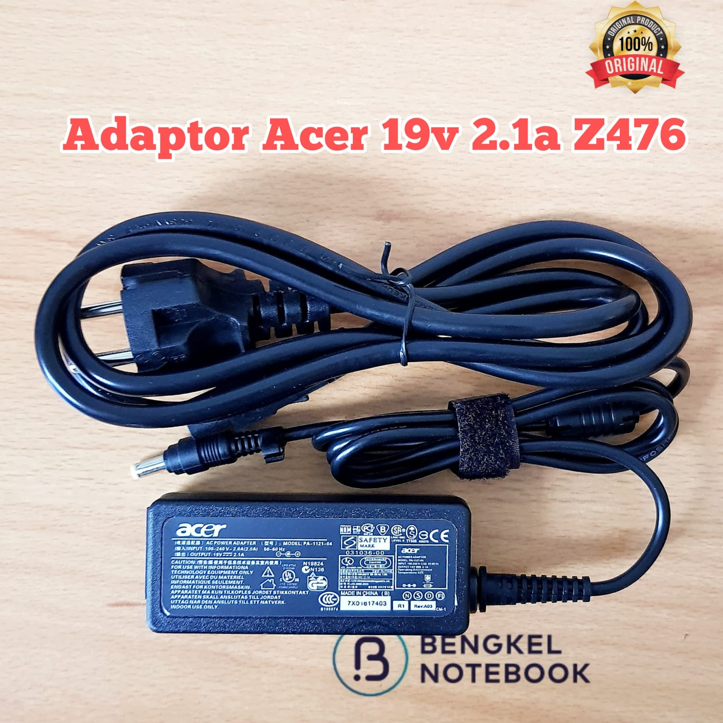 Adaptor Acer 19v 2.1a Z476 4.8*1.7MM