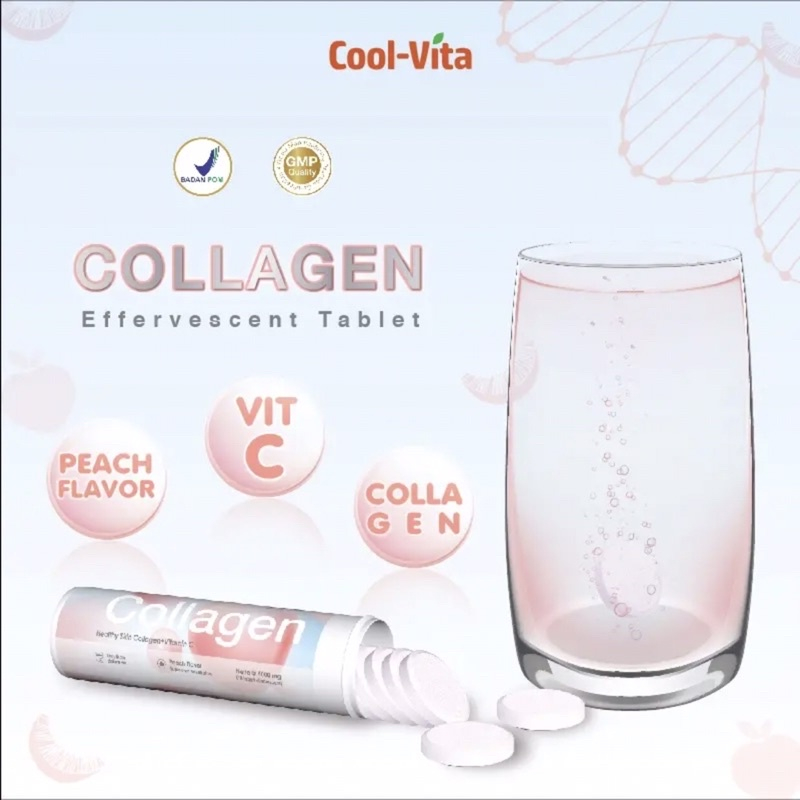 [BPOM] READY Coolvita Beauty Collagen Healthy Skin Rasa Peach Kolagen Drink Kulit Glowing