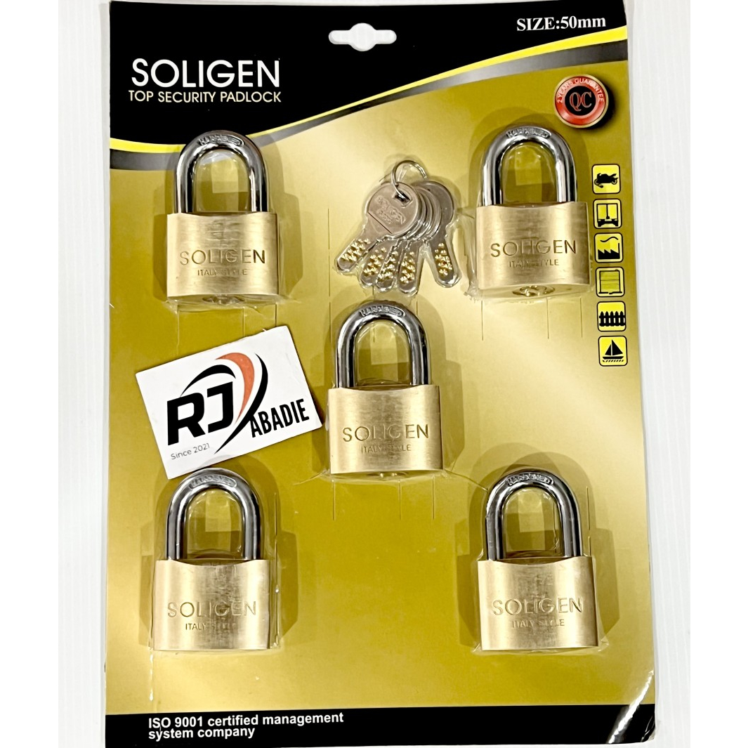 Gembok Kuningan Komputer Computerize Masterkey Master Key Soligen 505 5pcs 50mm