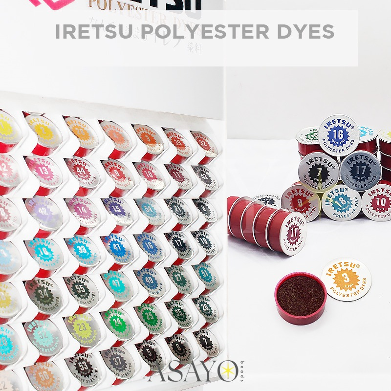 (IRETSU) Polyester Dyes Pewarna Pakaian Tekstil Banyak Warna Wine Beige lavender Cherry