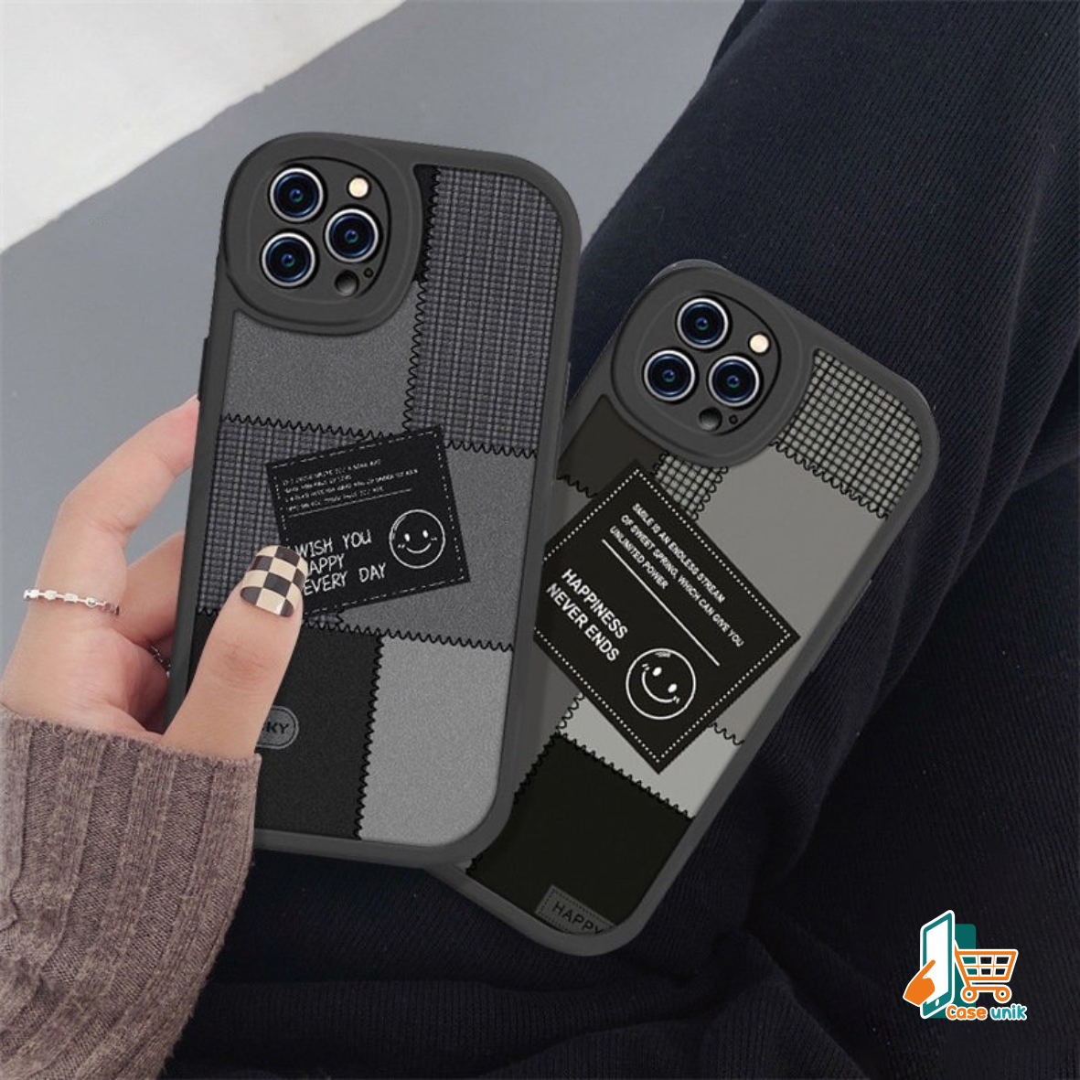 SS818 SOFTCASE SILIKON CASING CUTE SMILE FOR SAMSUNG A22 A14 A20 A24 A30 A20S A32 A33 A34 A50 A50S A30S A51 A52 A53 A54 A750 A7 2018 CS5766