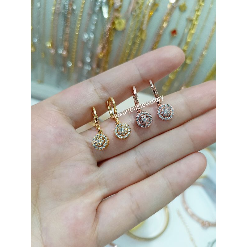 Anting Rhodium klip Juntai