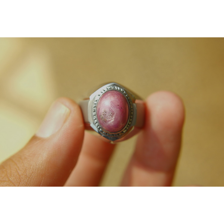 Natural Ruby Star Memo Ring Monel Doff 9 Kode M150