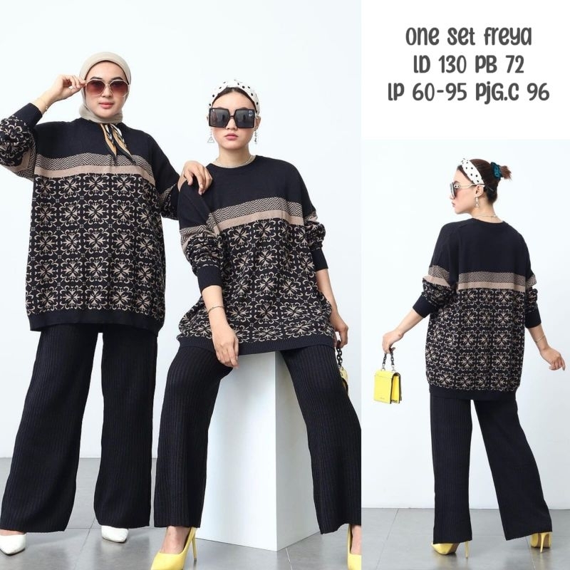 baju atasan jumbo bigsize wanita rajut import