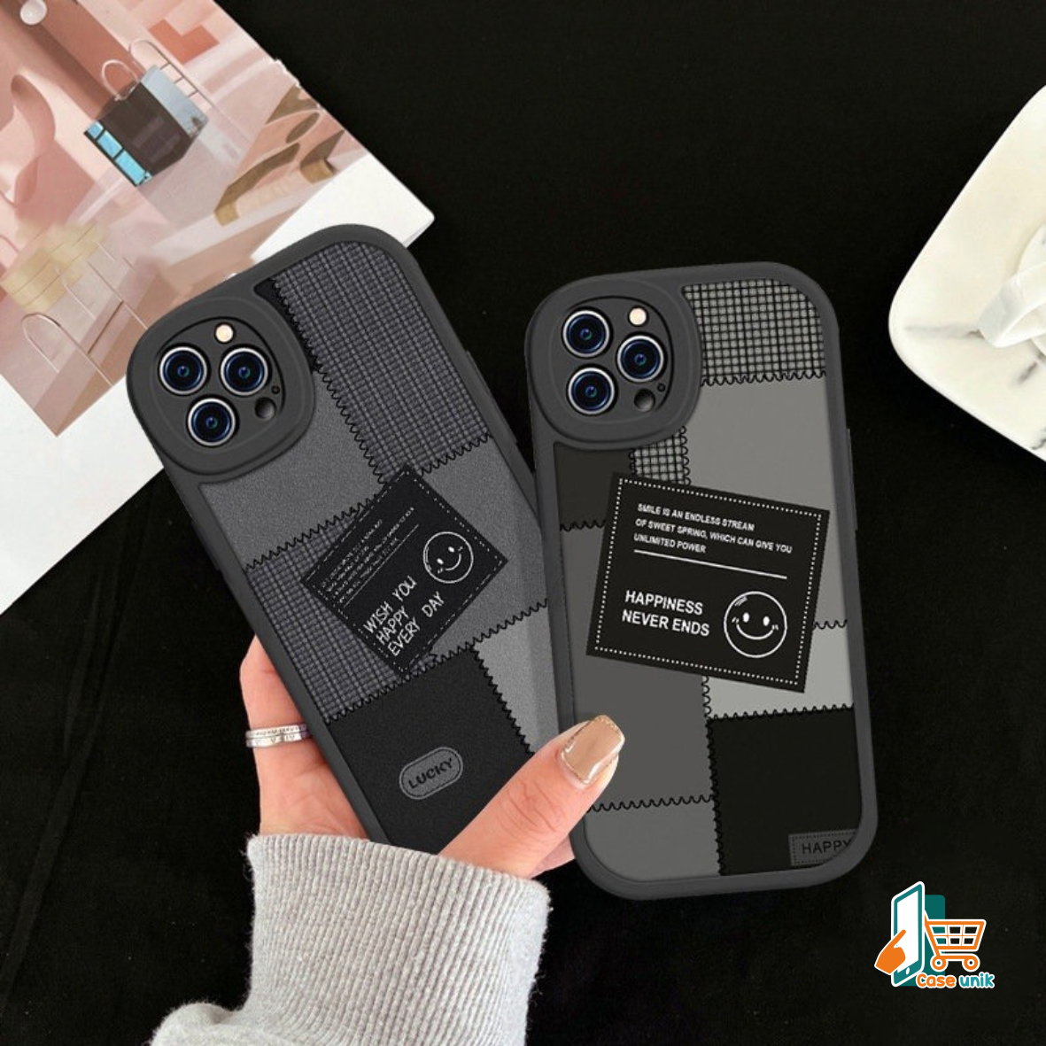 SS818 SOFTCASE SILIKON CASING CUTE SMILE FOR INFINIX SMART 5 6 NFC 6+ 7 HOT 8 9 10 11 11S 12 30 30I 30 PLAY 11 2022 12I 20I NOTE 11 12 12 G96 30 30 PRO CS5773