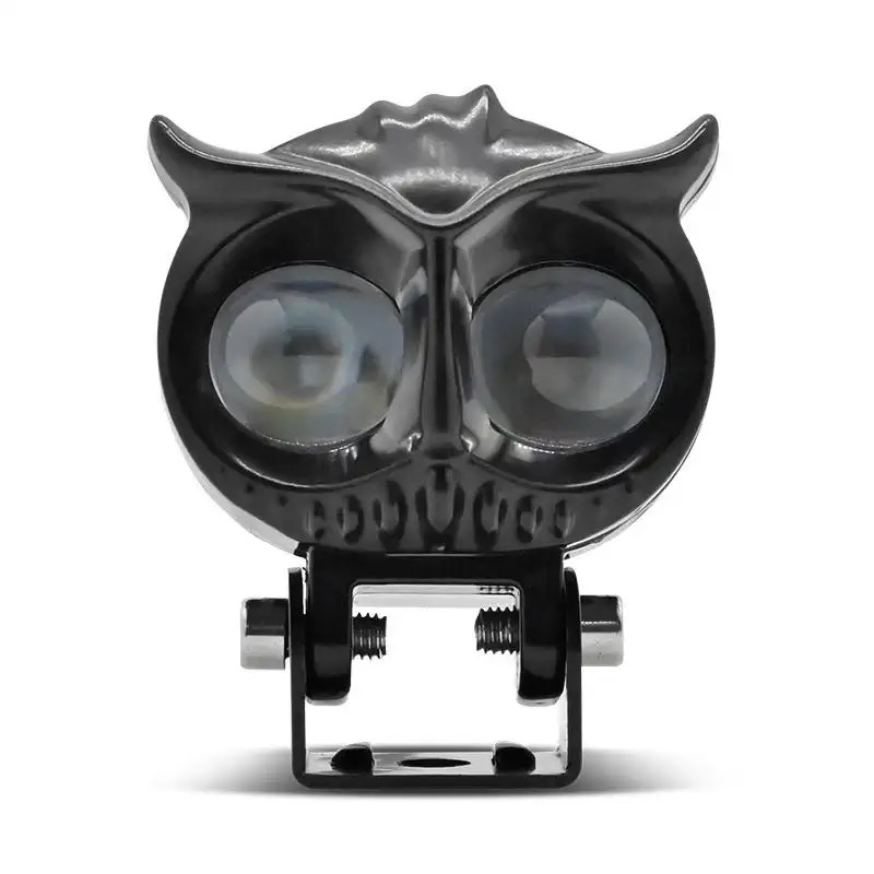 Lampu Tembak  Lampu Sorot LED Owl 2 Mata Motor Mobil Mode Jauh Dekat Cahaya Kuning Putih