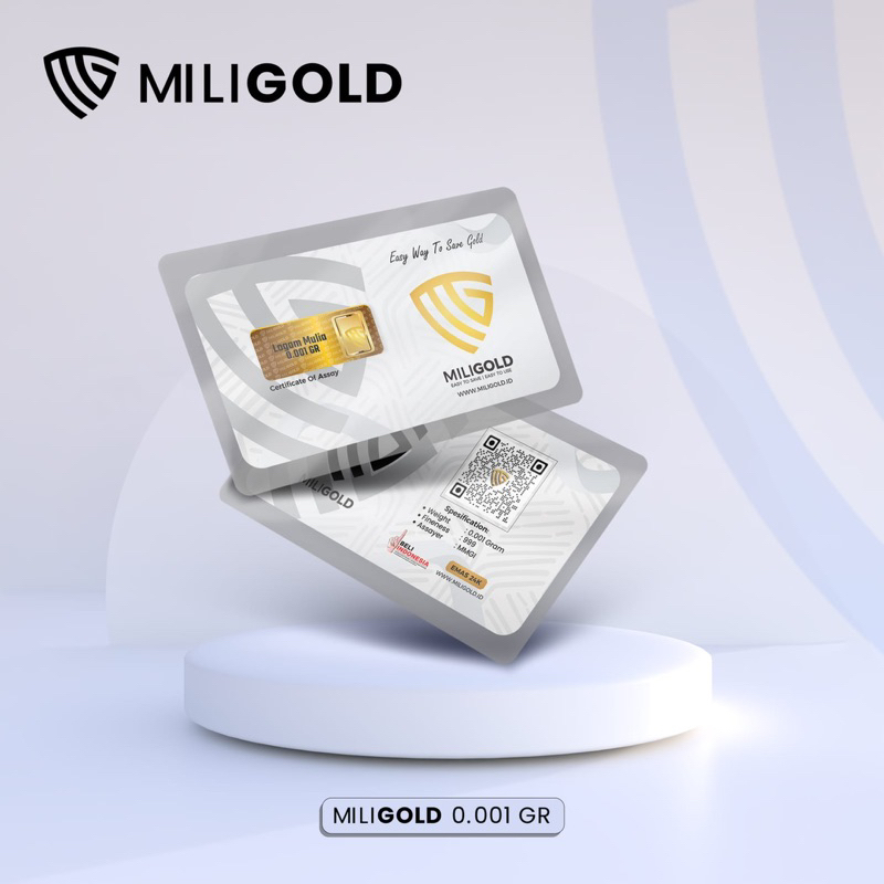 MiliGold Gift Card 0.001 Gr EMAS MURNI 24 KR