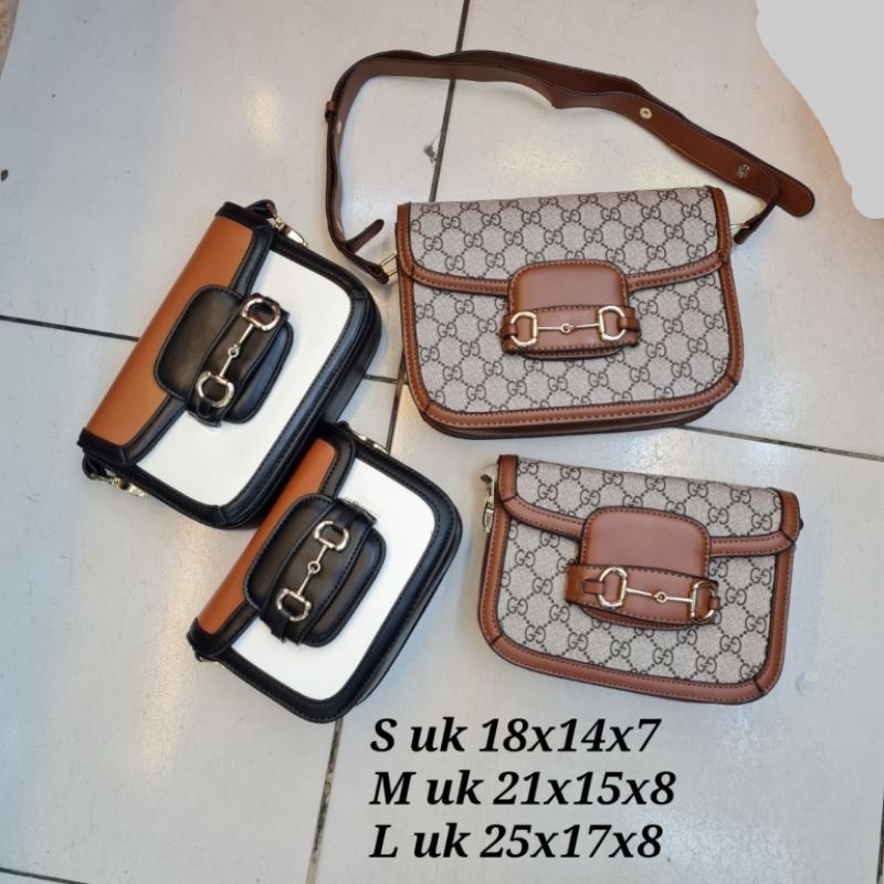 Tas wanita import GG horsebit import