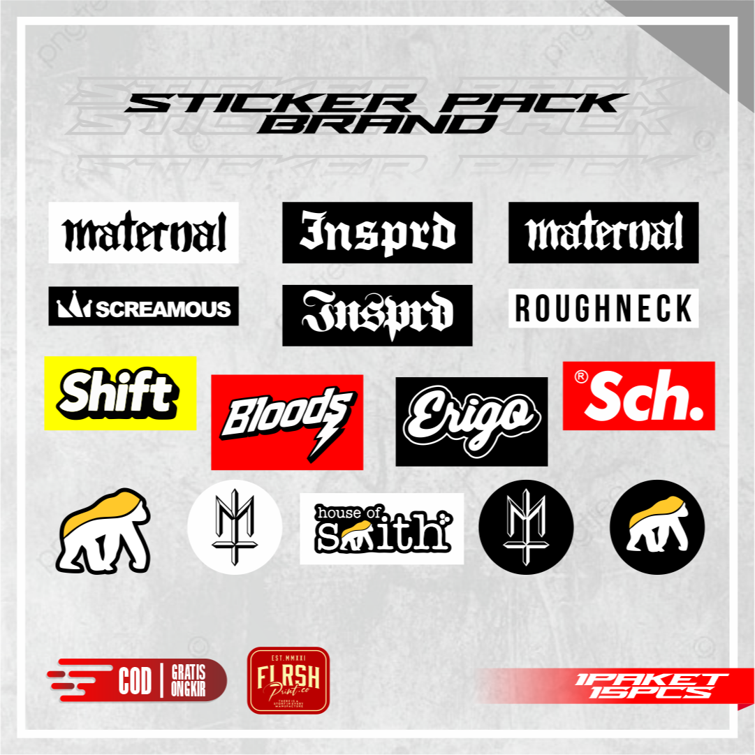 

STICKER BRAND PER 1 PCS