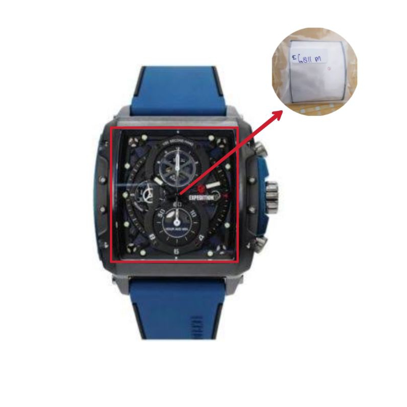 Kaca jam tangan pria Expedition 6811m original