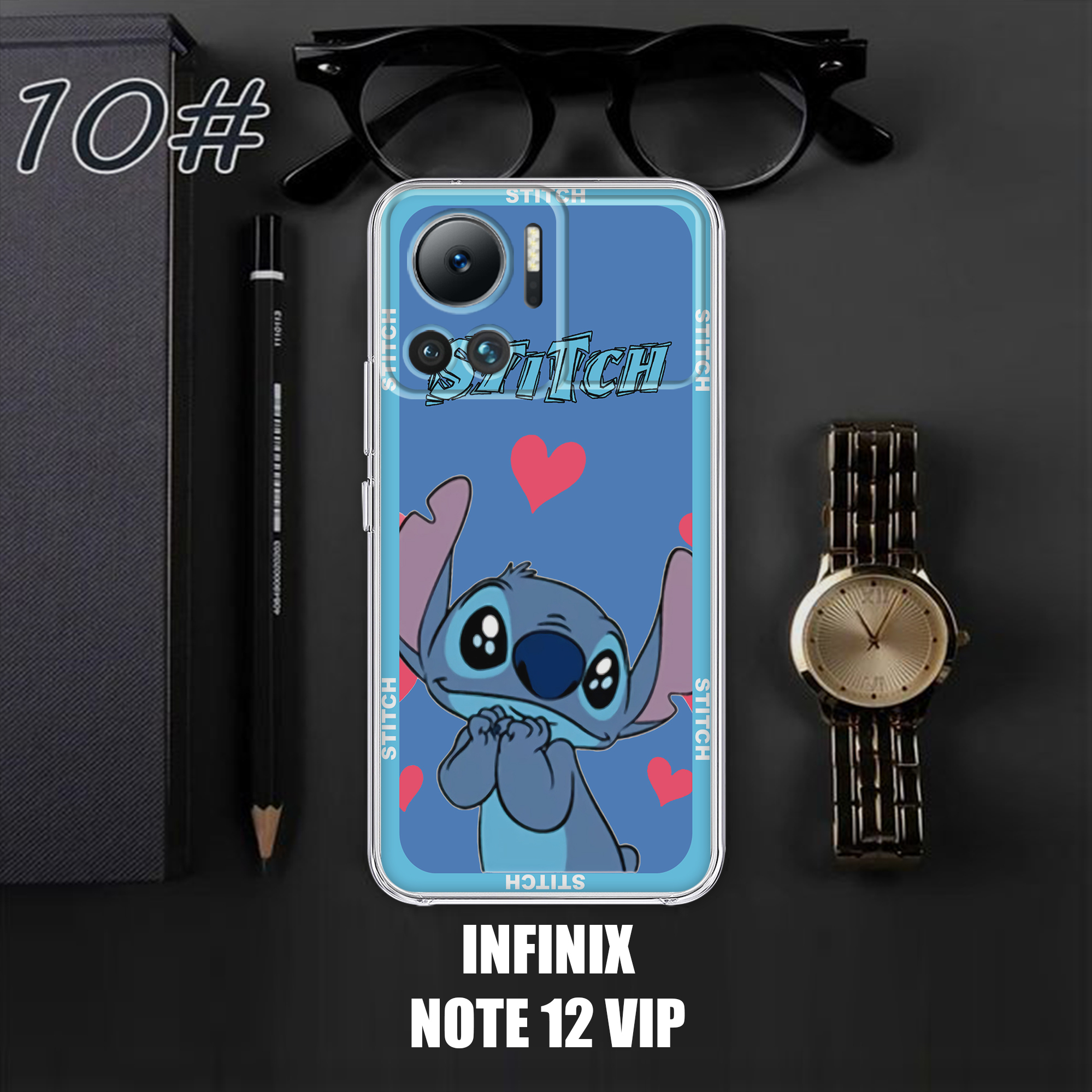 Case INFINIX NOTE 12 VIP 2023 Motif [STITCH] Terlaris Casing INFINIX NOTE 12 VIP Terbaru Clear Case 