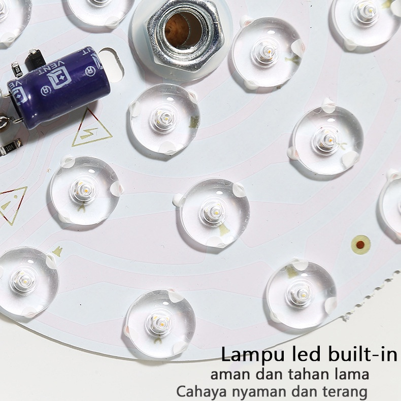 3 Warna Lampu Gantung LED Nordic Modern Minimalis Gaya Lampu Langit-langit Bola Kayu Lampu Gantung LED Tamu Dapur Lampu