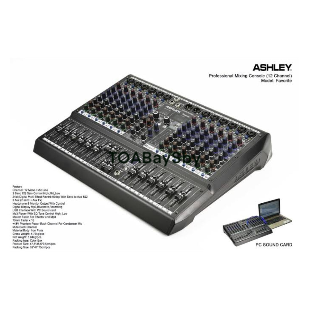 Mixer Audio Ashley Favorite 12