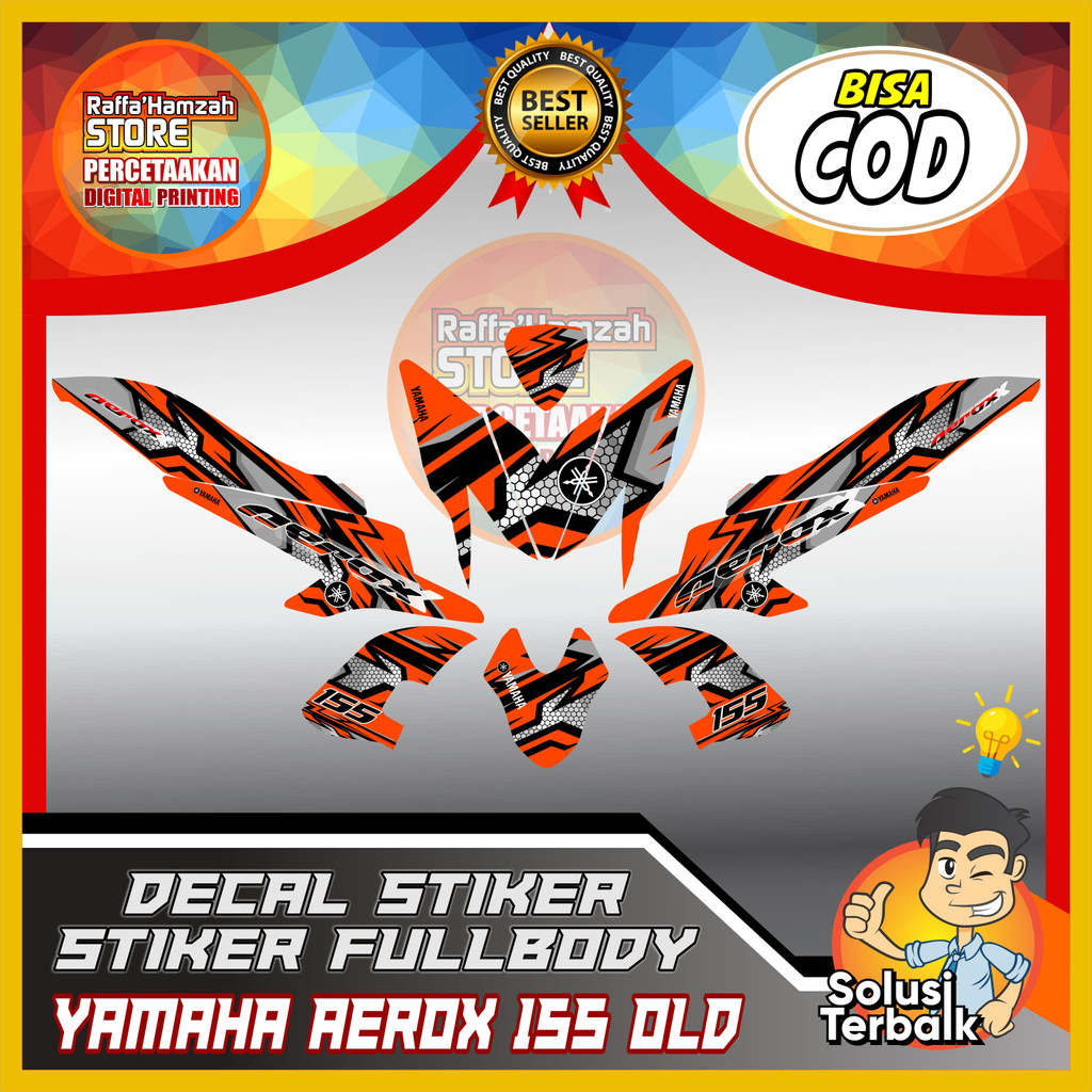 Decal Aerox 155 Old Full Body Stiker Aerox 155 Old Keren Striping Aerox 155 Old Variasi Decal Aerox 