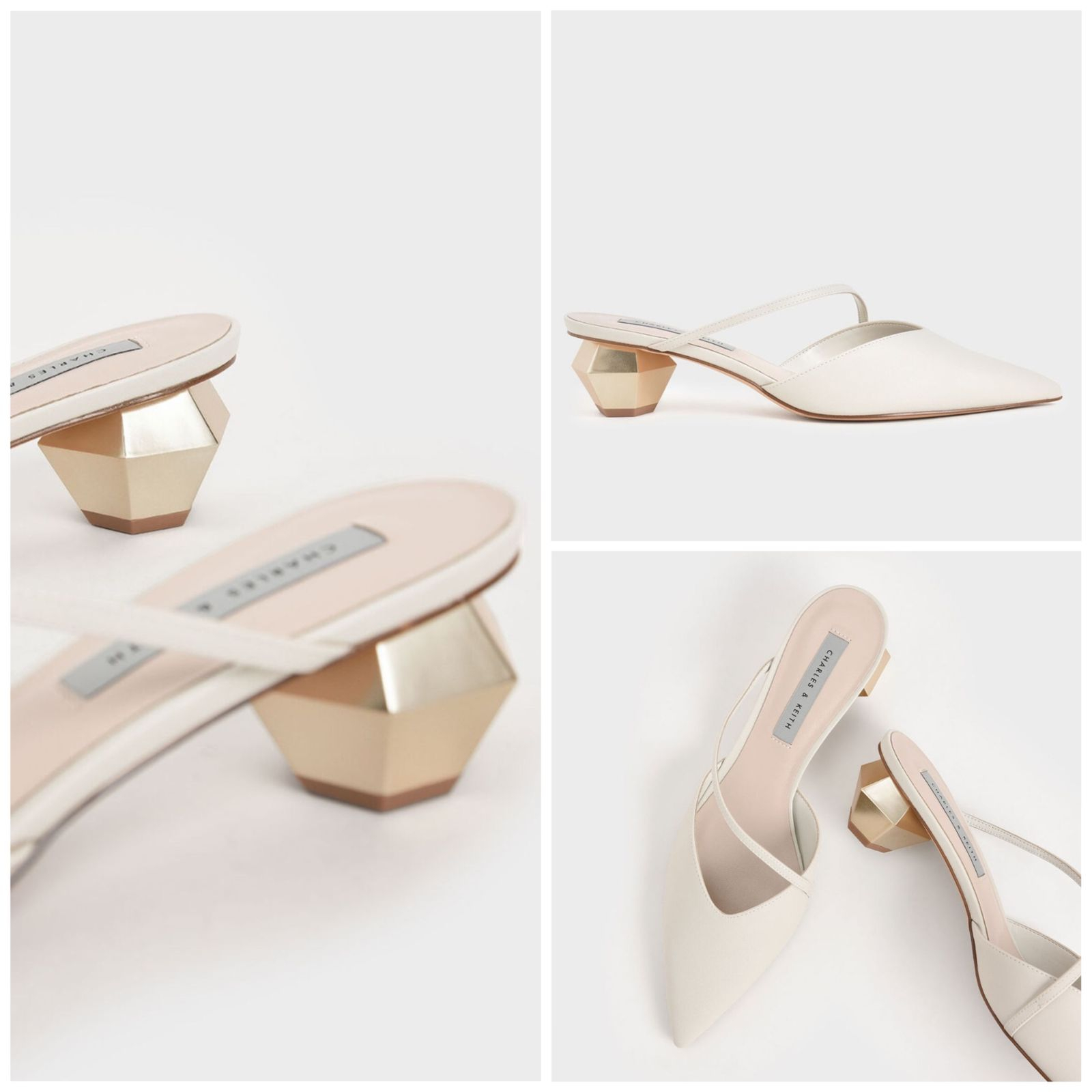 Sepatu CK 416 White / Sandal Wanita Import Heels 3cm Elegan dan Stylish cocok untuk Kondangan Pesta Wisuda Hangout Kualitas Premium by Dailyshoes_id