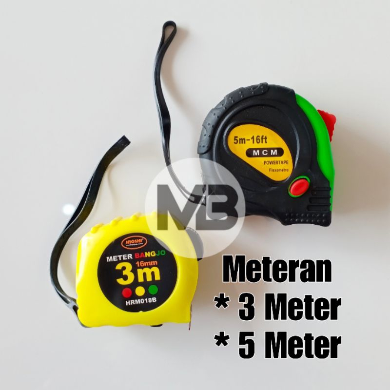 Meteran Tukang 3 Meter & 5 Meter